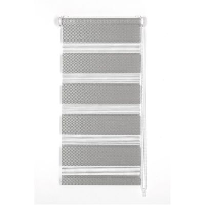 Rollo Rattan D/N 100x230 Grau