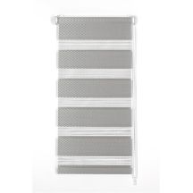 Rollo Rattan D/N 100x230 Grau