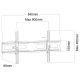 4. MACLEAN TV-HALTERUNG, VESA MAX 800X400, 43-100", 120KG, NEIGUNGSVERSTELLUNG +15°~-15° MC-422