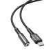 2. Acefast Audiokabel USB Typ C - 3,5 mm Miniklinke (weiblich) 18 cm, DAC, AUX schwarz (C1-07 schwarz)