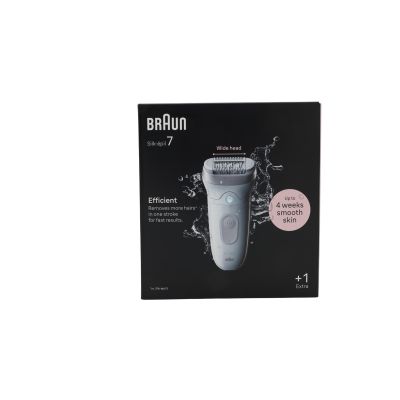 Braun 7-011 Silk-?pil 7 Wet&Dry-Epilierer, weiß/silber