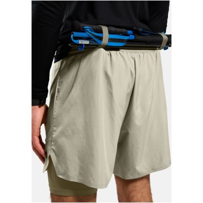 2. Herren-2-in-1-Shorts Odlo X-ALP TRAIL 6 INCH, grau