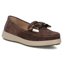Braune Filippo DP6457 Loafer aus Wildleder mit Schleife