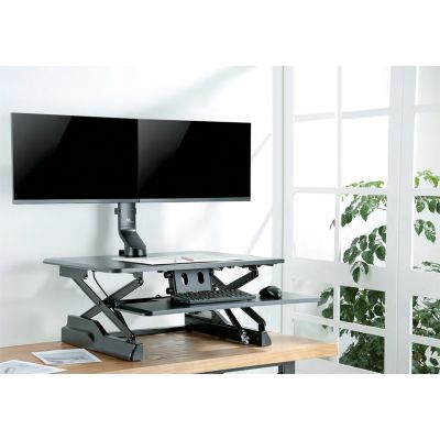 4. Halterung für zwei Monitore / Doppelhalterung 17"–27", 14 kg, Maclean MC-854, VESA 75x75 100x100, passend für MC-848 und MC-849