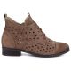 2. Damen-Stiefeletten aus durchbrochenem Wildleder, dunkelbeige, Filippo 58620