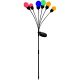 2. Solarlampe tanzt im Wind, bunte Kugeln, 6 LEDs, 75 cm XXL