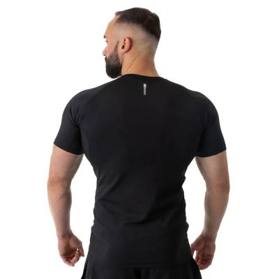 34. Rashguard Kurzarm schwarz BlackRS - S