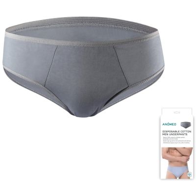 HERREN-EINWEGUNTERWÄSCHE ANOMEO (BAUMWOLLE) XXL – 6 STÜCK