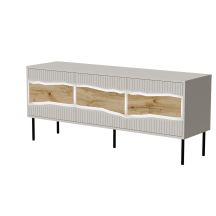 INSERTO 3D-TV-Schrank 143,5 x 40 x 61,5 cm, Kaschmir + LED