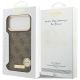 8. Guess 4G Logo Plate MagSafe Hülle für iPhone 17 Pro Max – Braun