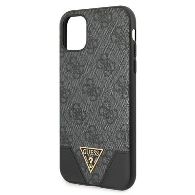 3. Guess 4G Triangle Collection Hülle für iPhone 11 6.1" / Xr - Grau