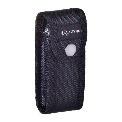 5. AZYMUT Karkon Taschenmesser - 9 Werkzeuge + Holster, 113 mm schwarz (HK20018)