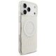 4. Guess IML Flowers Electro Pearl Strap MagSafe Case für iPhone 17 Pro Max - Weiß