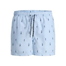 Jack&Jones Herren JWHARUBA Badeshorts mit Print 12206537 Kaschmir Blaue Streifen