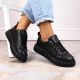 4. Big Star W INT1919 schwarze Plateauschuhe