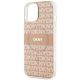 6. DKNY IML Mono & Stripe MagSafe-Hülle für iPhone 15 / 14 / 13 – Rosa