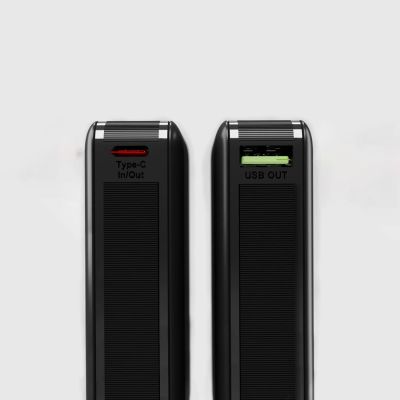 5. Powerbank SBS 20000mAh 65W PD AFC USB-C USB-A für Laptop, Tablet, Smartphone - schwarz