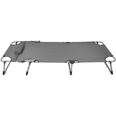 5. FALTBARES CAMPINGBETT, 3-POSITIONEN, 188 X 73 X 28 CM, DUNKELGRAU