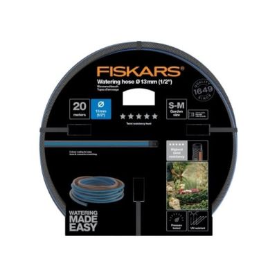 Fiskars 1027107 Gartenschlauch 20 m über dem Boden Blau, Grau
