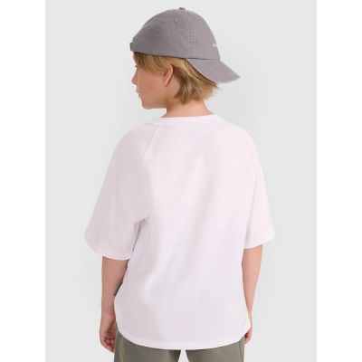3. Schlichtes Oversize-T-Shirt für Jungen 4F 4FJWAW25TTSHM2411-10S