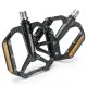 Rockbros C700 Reflektierende Aluminium-Plattform-Fahrradpedale – Schwarz