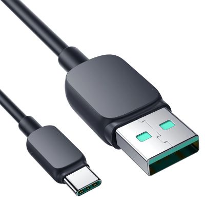 2. Joyroom Multi-Color Series A14 USB-A/USB-C 3A-Kabel 1,2 m – Schwarz