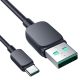 2. Joyroom Multi-Color Series A14 USB-A/USB-C 3A-Kabel 1,2 m – Schwarz