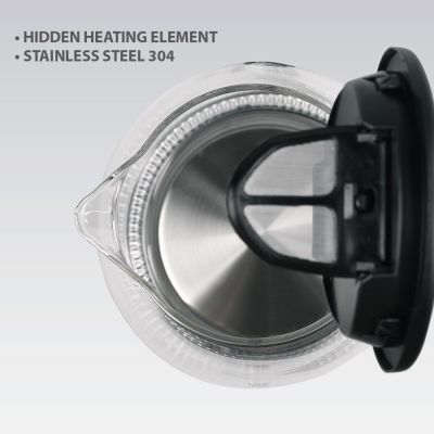 2. Elektrischer Glaswasserkocher 2200W MR-063-BLACK MAESTRO