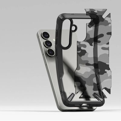 5. Ringke Fusion X Hülle für Samsung Galaxy S25+ - Schwarz Camo