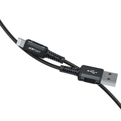 4. Acefast MFI USB - Lightning -Kabel 1,8 m, 2,4 A schwarz (C4-02 A Black)