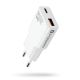 2. EVERACTIVE Wandladegerät mit 1 x USB- und 1 x USB-C-Anschluss, Schnellladefunktion 3.0, 20 W, superflach, weiß, SC-340Q
