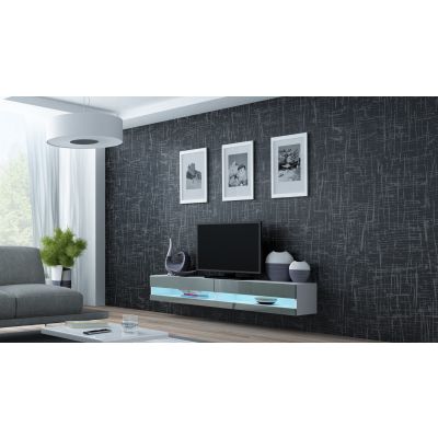4. TV-Schrank VIGO NEU '180' 30/180/40 weiß/grau