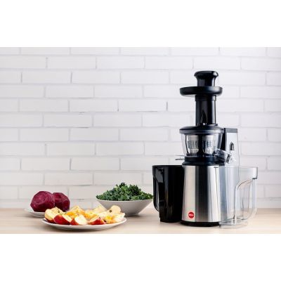 19. ELDOM Slow Juicer PJ400 400W Silber-Schwarz, BPA-frei, Schnecke 80 [U/min]