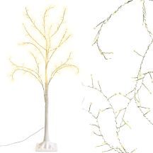 DEKORATIVER BAUM 240 LED 180 CM WEISS
