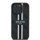 3. Guess 4G Printed Stripes MagSafe-Hülle für iPhone 16 Pro – Schwarz