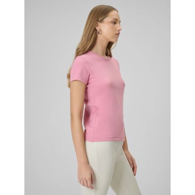 2. Damen-T-Shirt, schmal geschnitten, einfarbig, Größe 4F 4FRAW25TTSHF3623-56S