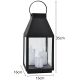 5. LED-Laterne 35 cm, 3 Kerzen, Saska Geschenk & Dekoration