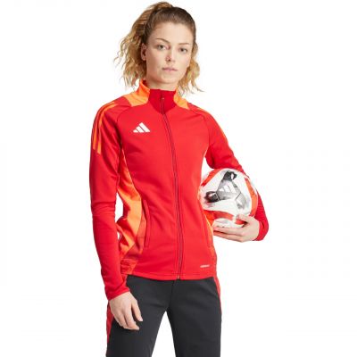 4. adidas Tiro 24 Competition Trainings-Sweatshirt für Damen, Rot, IR5497