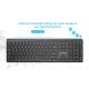 6. GEMBIRD Kabelloses Tastatur- und Maus-Set Slim Pro Business, Dual-Modus, 2,4 GHz + Bluetooth, US-Layout, Schwarz