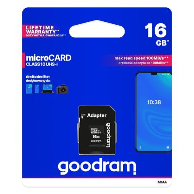 3. GoodRam M1AA-0160R12 Speicherkarte (16 GB; Klasse 10, Klasse U1; Adapter, Speicherkarte)