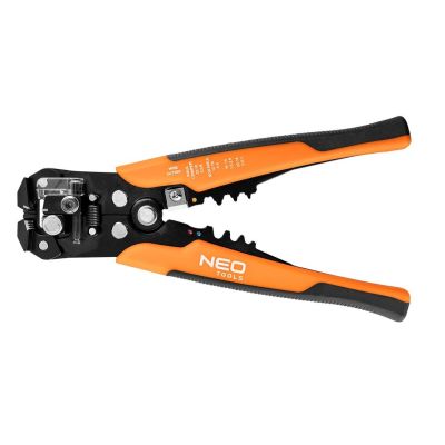 4. NEO TOOLS Automatische Abisolierzange 205 mm, Frontausführung + 230 Kabelverbinder