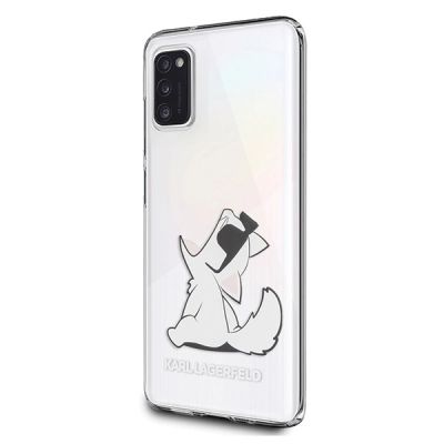 Karl Lagerfeld Choupette Fun Case für Samsung A41 - Transparent