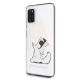 Karl Lagerfeld Choupette Fun Case für Samsung A41 - Transparent