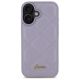 3. Guess Quilted Metal Logo Hülle für iPhone 16 – Hellviolett