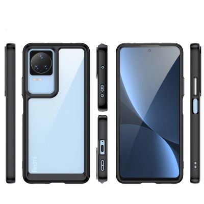 7. Weltraumhülle für Xiaomi Poco F4 5G Hülle mit flexiblem Rahmen blau