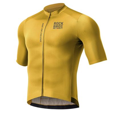 Rockbros 15120014024 ROAD TO SKY Herren-Radtrikot Kurzarm M - Gelb