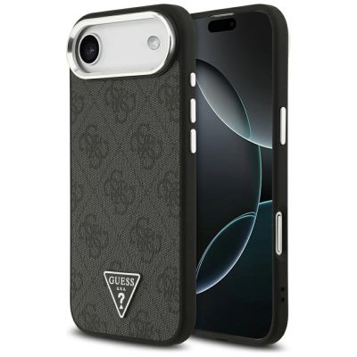 Guess 4G Triangle Logo MagSafe Hülle für iPhone 17 Air - Schwarz