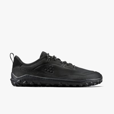 2. Vivobarefoot TRACKER LEATHER LOW WOMENS OBSIDIAN Damenschuhe (209534-03)