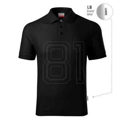 Malfini Reserve M MLI-R22LB schwarzes Poloshirt