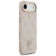 4. Guess 4G Strass Logo & Big Strap Metal Buttons MagSafe Case für iPhone Air - Pink